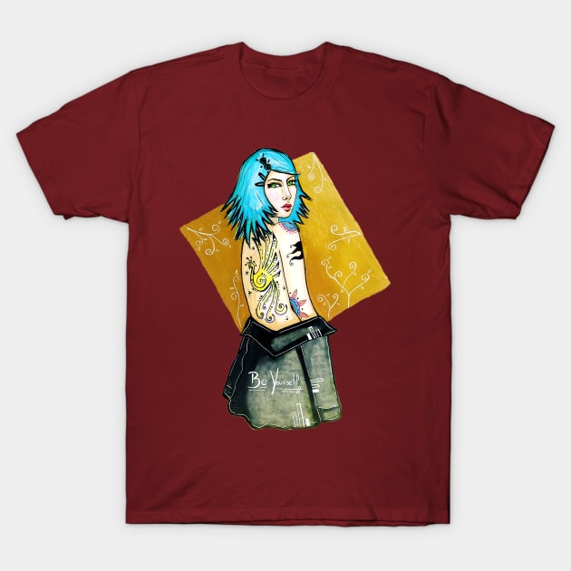 Be Yourself T-Shirt by rosana art